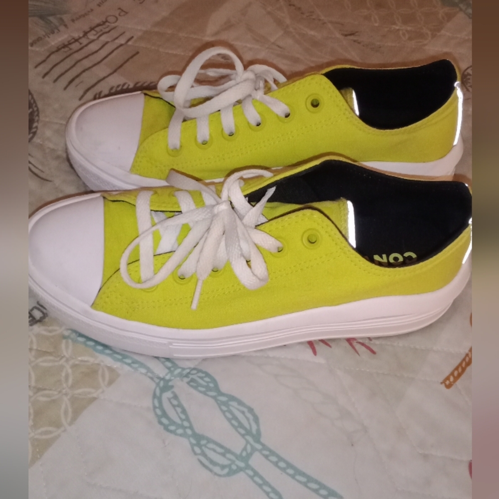 Lime green Converse